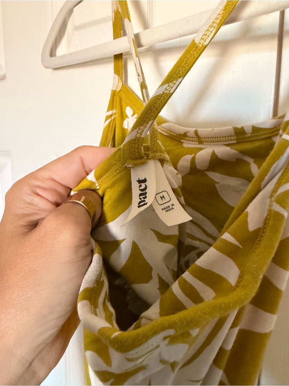 Women's Tropical Palms Chartreuse Fit & Flare Midi Dress Medium - Picture 7 of 8